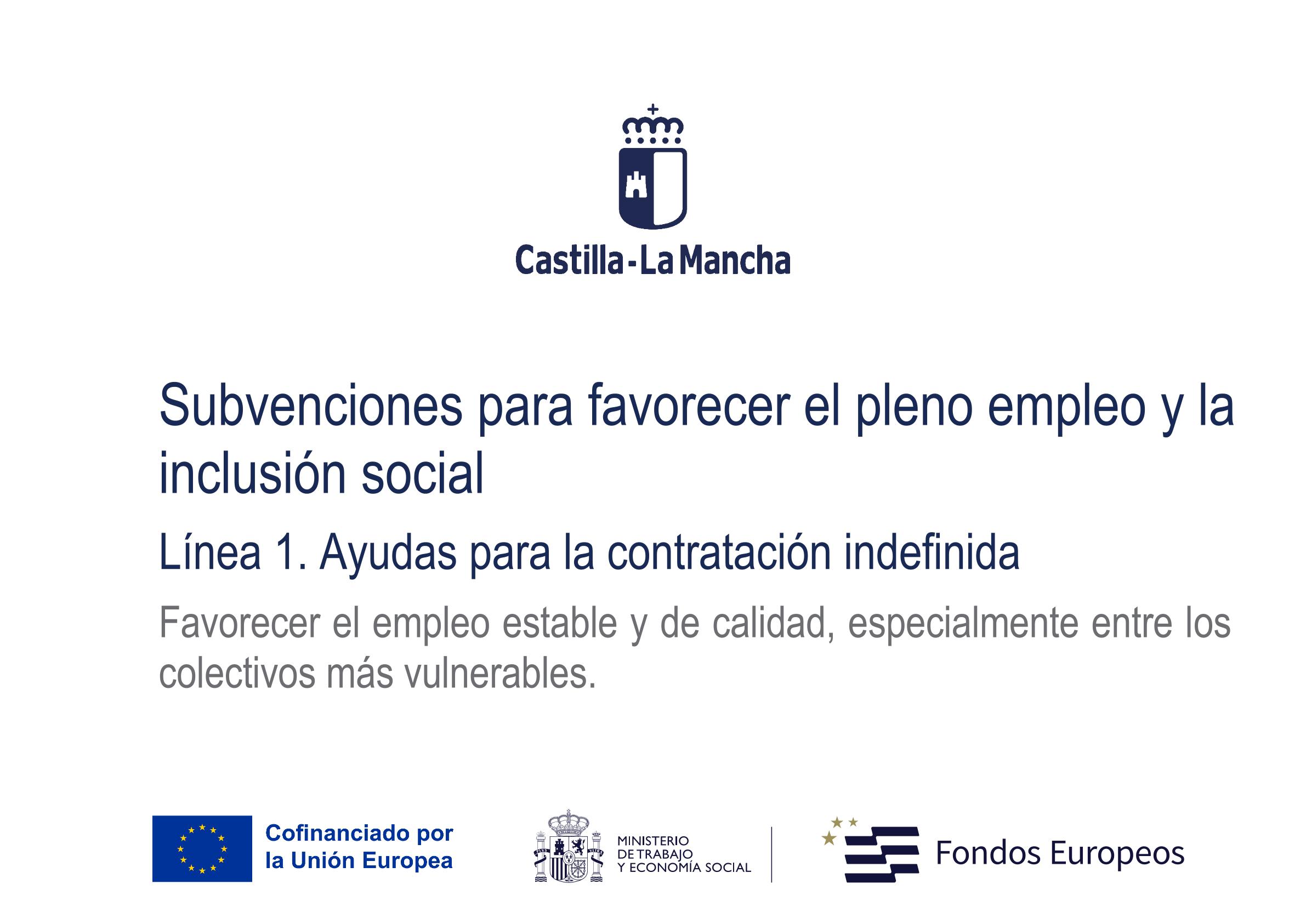 Subvenciones para favorecer el pleno empleo y la inclusión social.